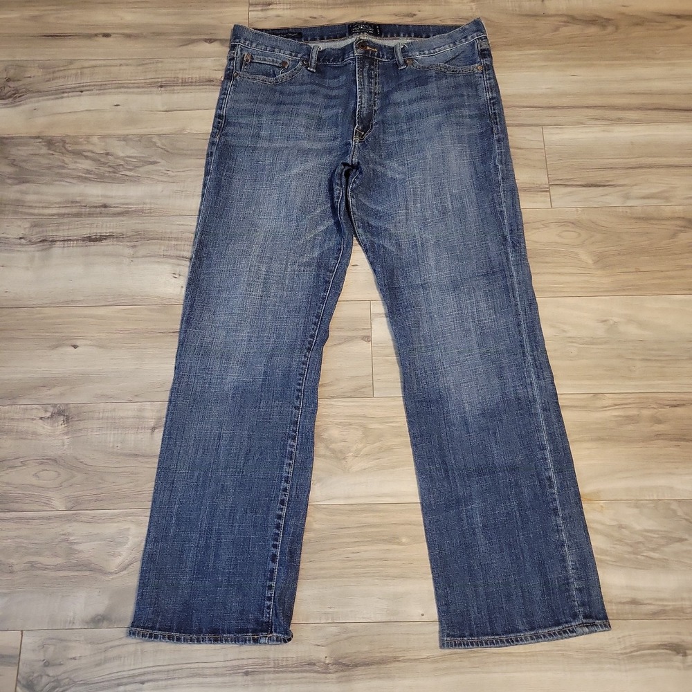 Lucky Brand 361 Vintage Straight Jeans Mens 34x32 Blue Medium Wash Denim Pants